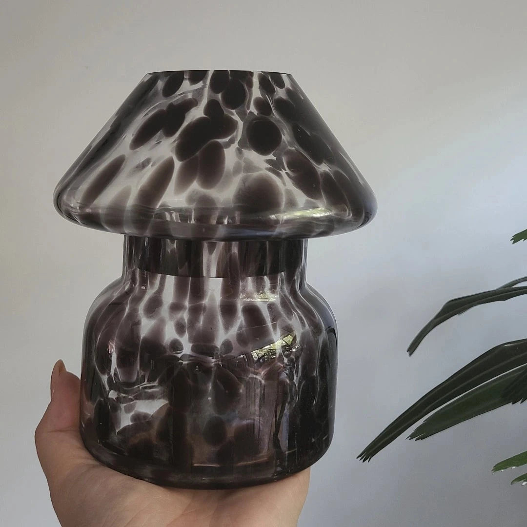 Black Cheetah Lamp Candle